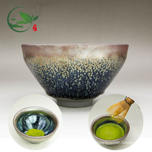 Handmade Custom Logo Traditional Chinese Rabbit Hair Ceramic Matcha Chawan Bowl